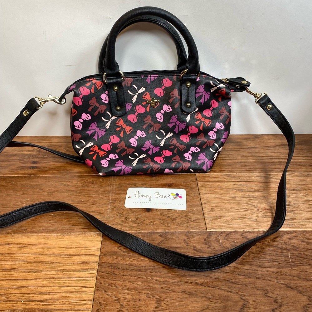 Never used Honey Bee Pink Bow sugar mini tote convertible bag purse crossbody